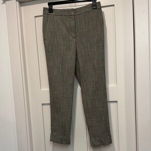 Ann Taylor Petite High Waist Ankle Pant in Deep Olive, size 2 Petite.